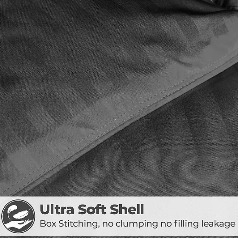 SUPERIOR® Striped All Season Plush Reversible Down Alternative Hypoallergenic Comforter