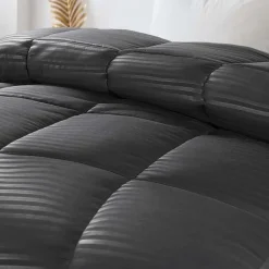 SUPERIOR® Striped All Season Plush Reversible Down Alternative Hypoallergenic Comforter