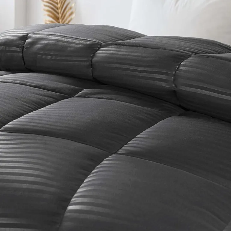 SUPERIOR® Striped All Season Plush Reversible Down Alternative Hypoallergenic Comforter