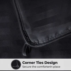 SUPERIOR® Striped All Season Plush Reversible Down Alternative Hypoallergenic Comforter