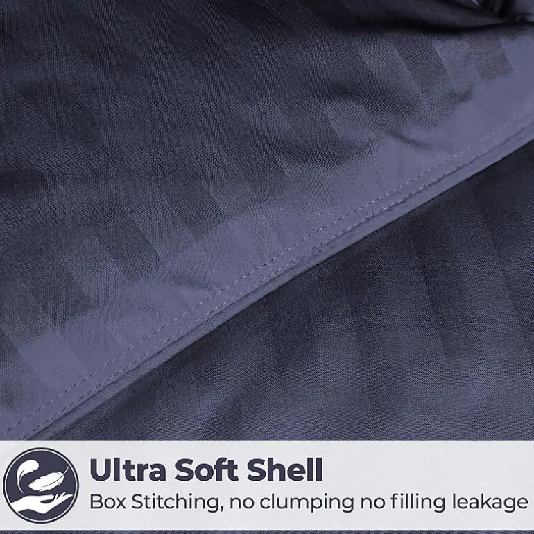 SUPERIOR® Striped All Season Plush Reversible Down Alternative Hypoallergenic Comforter