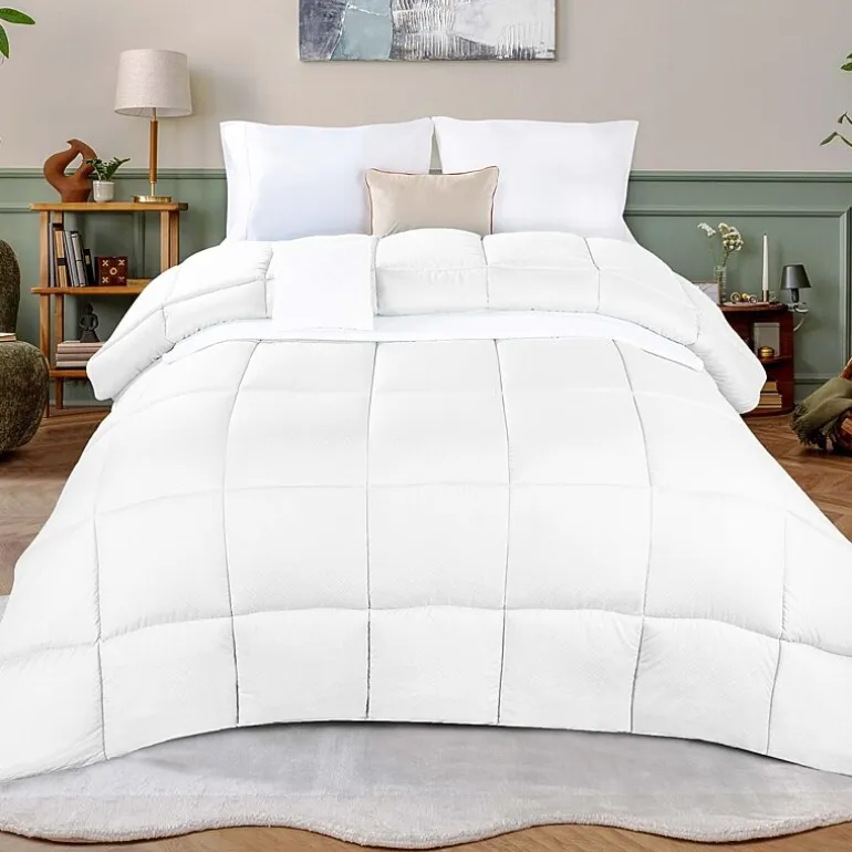 SUPERIOR® Striped All Season Plush Reversible Down Alternative Hypoallergenic Comforter