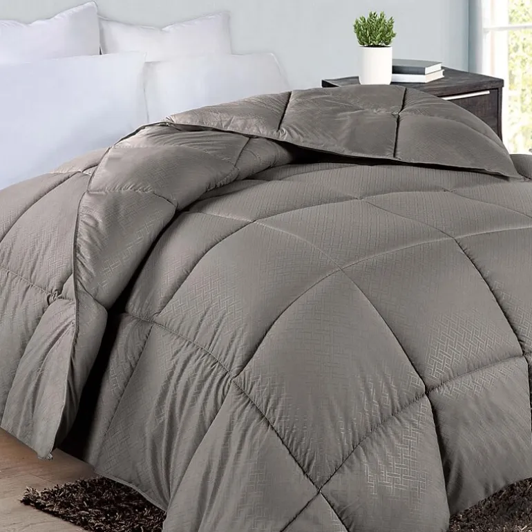 SUPERIOR® Striped All Season Plush Reversible Down Alternative Hypoallergenic Comforter