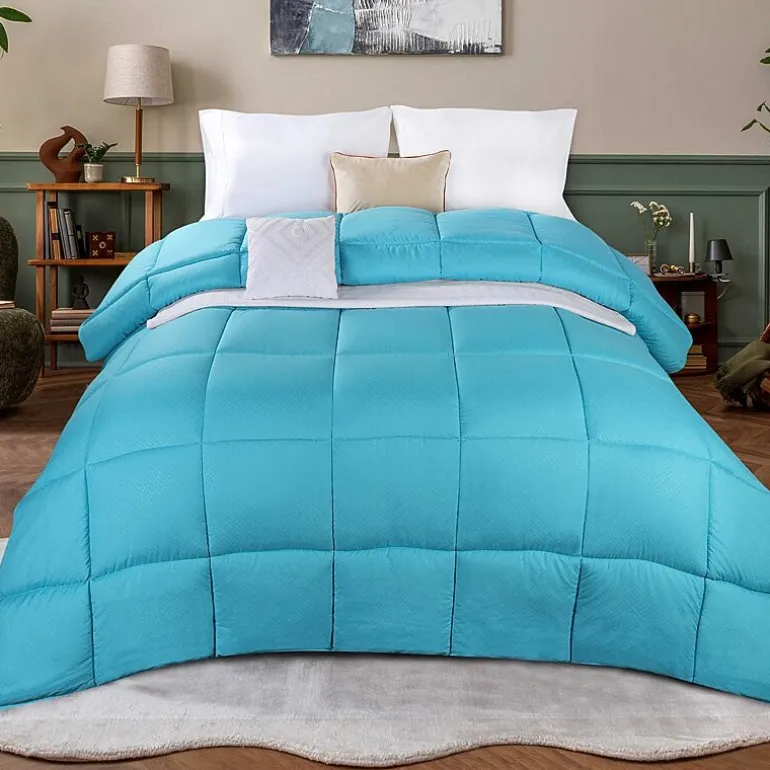 SUPERIOR® Striped All Season Plush Reversible Down Alternative Hypoallergenic Comforter