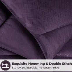 SUPERIOR® Striped All Season Plush Reversible Down Alternative Hypoallergenic Comforter