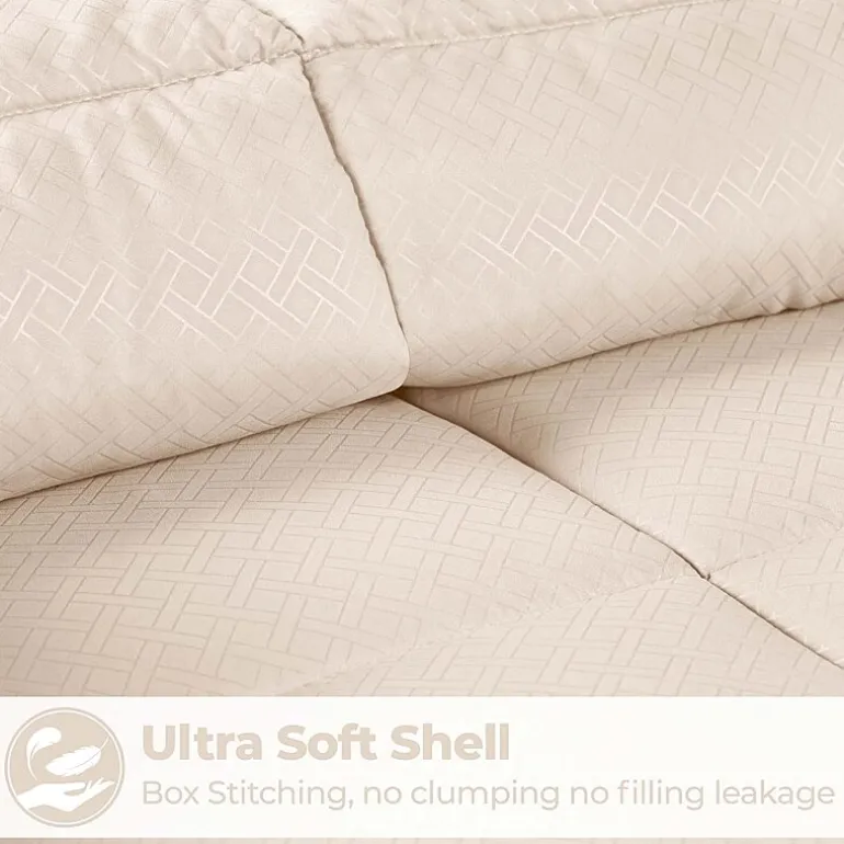 SUPERIOR® Striped All Season Plush Reversible Down Alternative Hypoallergenic Comforter