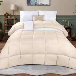 SUPERIOR® Striped All Season Plush Reversible Down Alternative Hypoallergenic Comforter