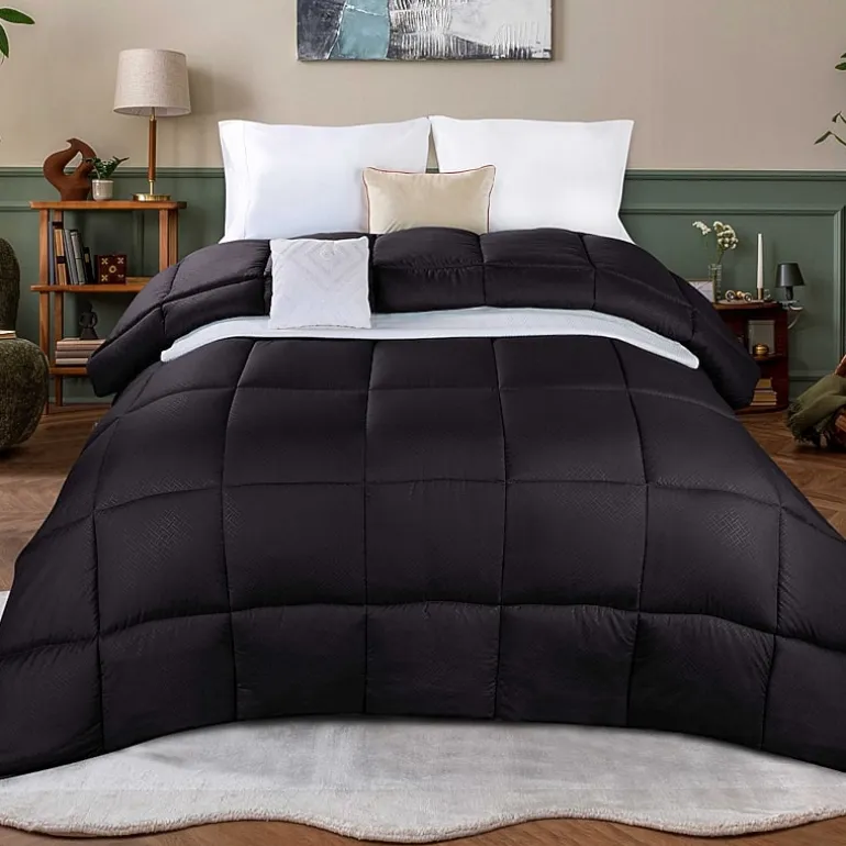 SUPERIOR® Striped All Season Plush Reversible Down Alternative Hypoallergenic Comforter
