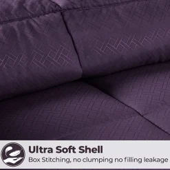 SUPERIOR® Striped All Season Plush Reversible Down Alternative Hypoallergenic Comforter