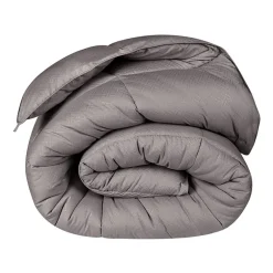 SUPERIOR® Striped All Season Plush Reversible Down Alternative Hypoallergenic Comforter