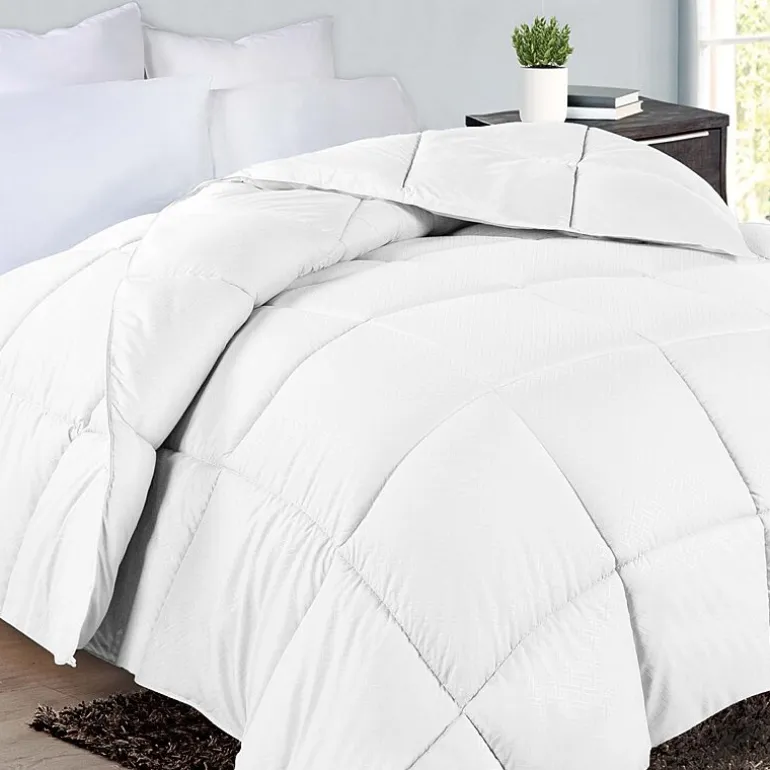 SUPERIOR® Striped All Season Plush Reversible Down Alternative Hypoallergenic Comforter