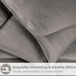SUPERIOR® Striped All Season Plush Reversible Down Alternative Hypoallergenic Comforter