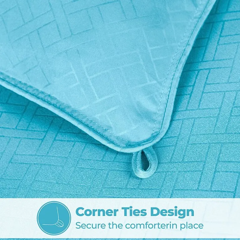 SUPERIOR® Striped All Season Plush Reversible Down Alternative Hypoallergenic Comforter