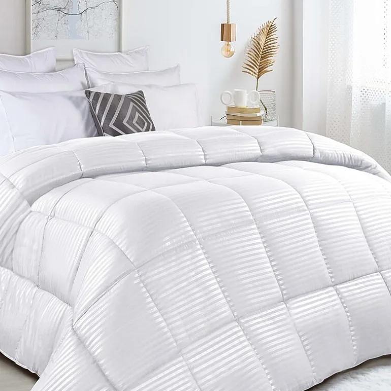 SUPERIOR® Striped All Season Plush Reversible Down Alternative Hypoallergenic Comforter