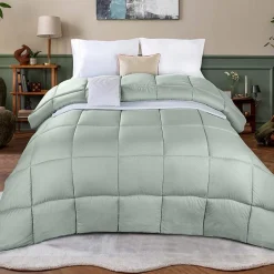 SUPERIOR® Striped All Season Plush Reversible Down Alternative Hypoallergenic Comforter