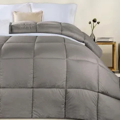 SUPERIOR® Striped All Season Plush Reversible Down Alternative Hypoallergenic Comforter