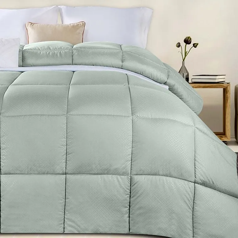 SUPERIOR® Striped All Season Plush Reversible Down Alternative Hypoallergenic Comforter