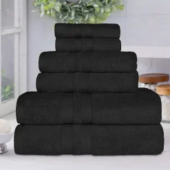 SUPERIOR® Ultra Collection | 100% Cotton 6-pc. Quick Dry Solid Bath Towel Set