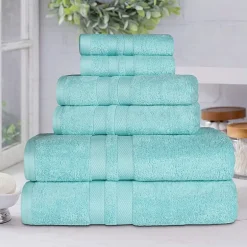 SUPERIOR® Ultra Collection | 100% Cotton 6-pc. Quick Dry Solid Bath Towel Set