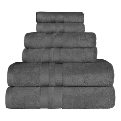 SUPERIOR® Ultra Collection | 100% Cotton 6-pc. Quick Dry Solid Bath Towel Set