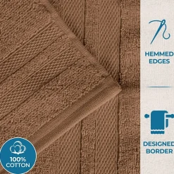 SUPERIOR® Ultra Collection | 100% Cotton 6-pc. Quick Dry Solid Bath Towel Set