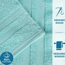 SUPERIOR® Ultra Collection | 100% Cotton 6-pc. Quick Dry Solid Bath Towel Set