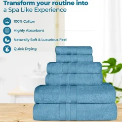 SUPERIOR® Ultra Collection | 100% Cotton 12-pc. Quick Dry Solid Bath Towel Set