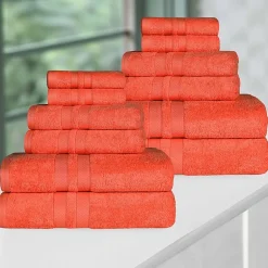 SUPERIOR® Ultra Collection | 100% Cotton 12-pc. Quick Dry Solid Bath Towel Set