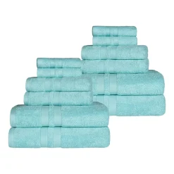 SUPERIOR® Ultra Collection | 100% Cotton 12-pc. Quick Dry Solid Bath Towel Set