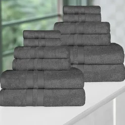 SUPERIOR® Ultra Collection | 100% Cotton 12-pc. Quick Dry Solid Bath Towel Set