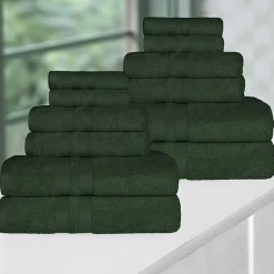SUPERIOR® Ultra Collection | 100% Cotton 12-pc. Quick Dry Solid Bath Towel Set