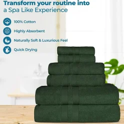 SUPERIOR® Ultra Collection | 100% Cotton 12-pc. Quick Dry Solid Bath Towel Set