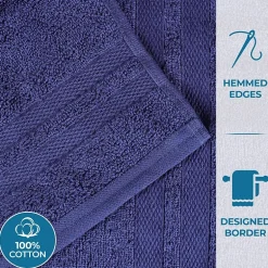 SUPERIOR® Ultra Collection | 100% Cotton 12-pc. Quick Dry Solid Bath Towel Set