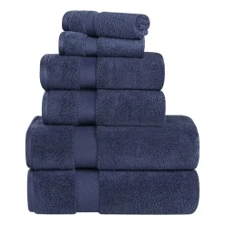 SUPERIOR® Zero Twist Cotton Chevron 6-pc. Quick Dry Bath Towel Set