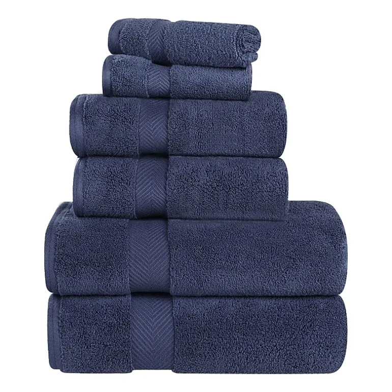 SUPERIOR® Zero Twist Cotton Chevron 6-pc. Quick Dry Bath Towel Set