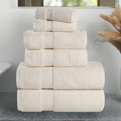SUPERIOR® Zero Twist Cotton Chevron 6-pc. Quick Dry Bath Towel Set