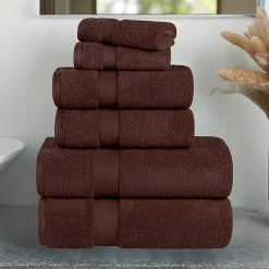 SUPERIOR® Zero Twist Cotton Chevron 6-pc. Quick Dry Bath Towel Set