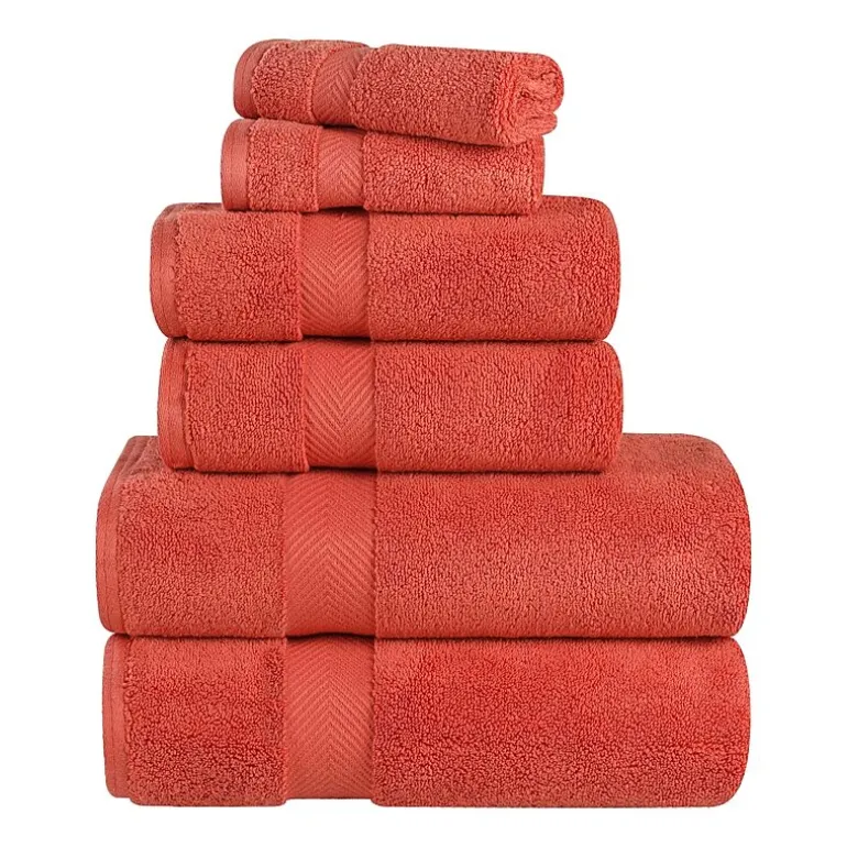 SUPERIOR® Zero Twist Cotton Chevron 6-pc. Quick Dry Bath Towel Set