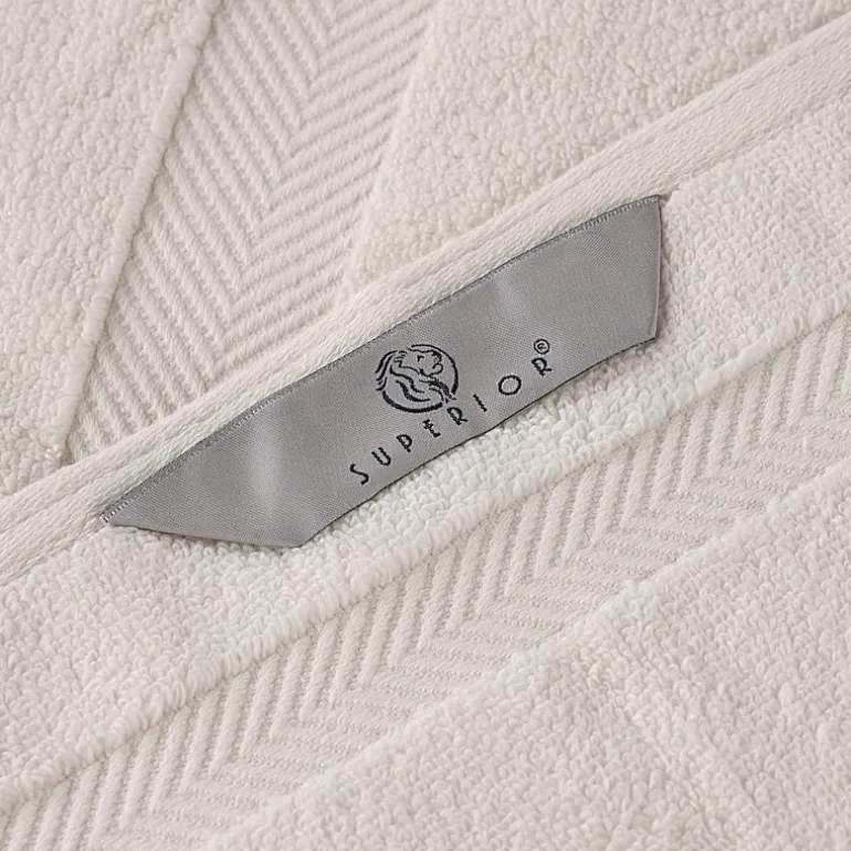 SUPERIOR® Zero Twist Cotton Chevron 2-pc. Bath Sheet