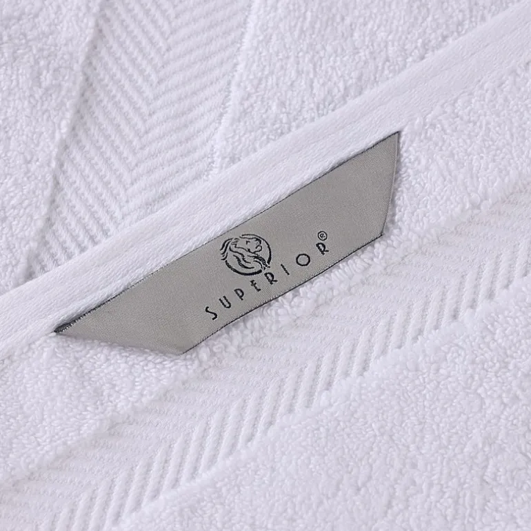 SUPERIOR® Zero Twist Cotton Chevron 2-pc. Bath Sheet