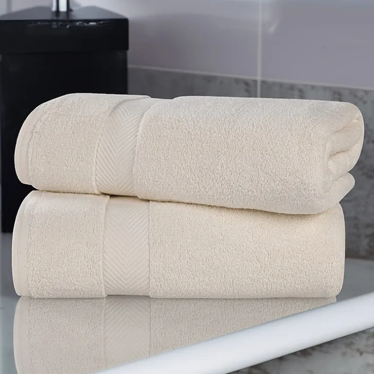 SUPERIOR® Zero Twist Cotton Chevron 2-pc. Bath Sheet