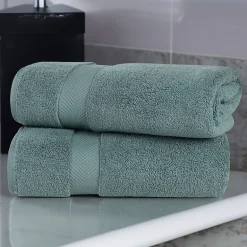 SUPERIOR® Zero Twist Cotton Chevron 2-pc. Bath Sheet