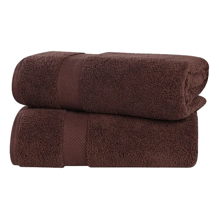 SUPERIOR® Zero Twist Cotton Chevron 2-pc. Bath Sheet