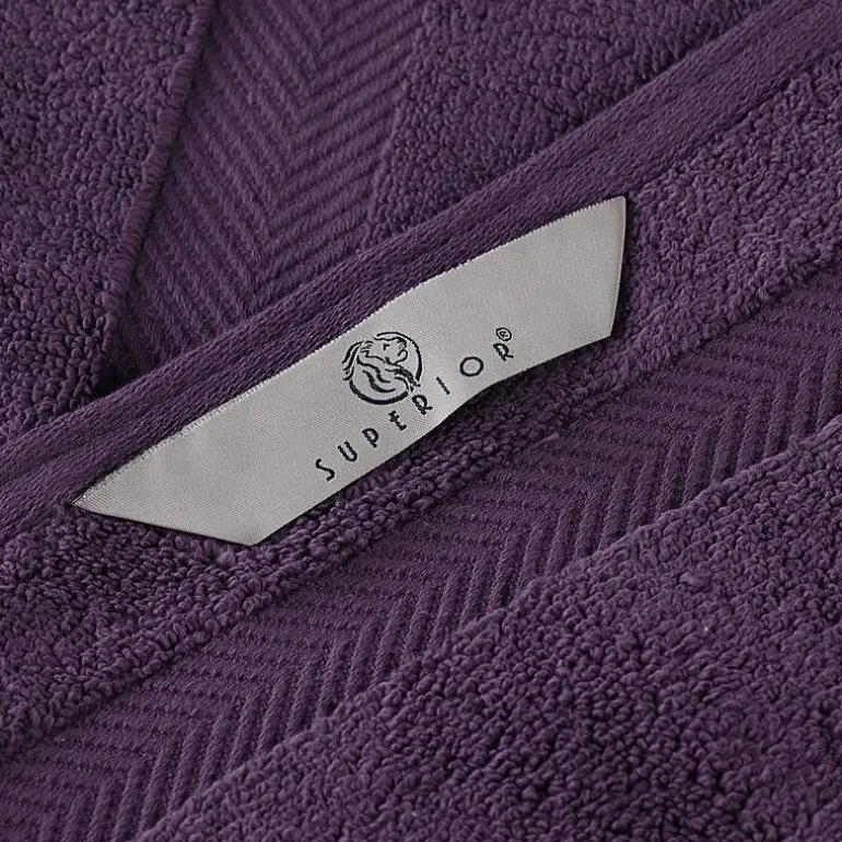 SUPERIOR® Zero Twist Cotton Chevron 2-pc. Bath Sheet