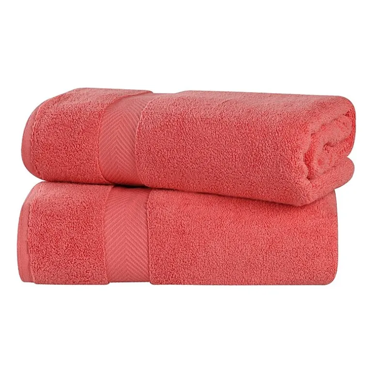 SUPERIOR® Zero Twist Cotton Chevron 2-pc. Bath Sheet