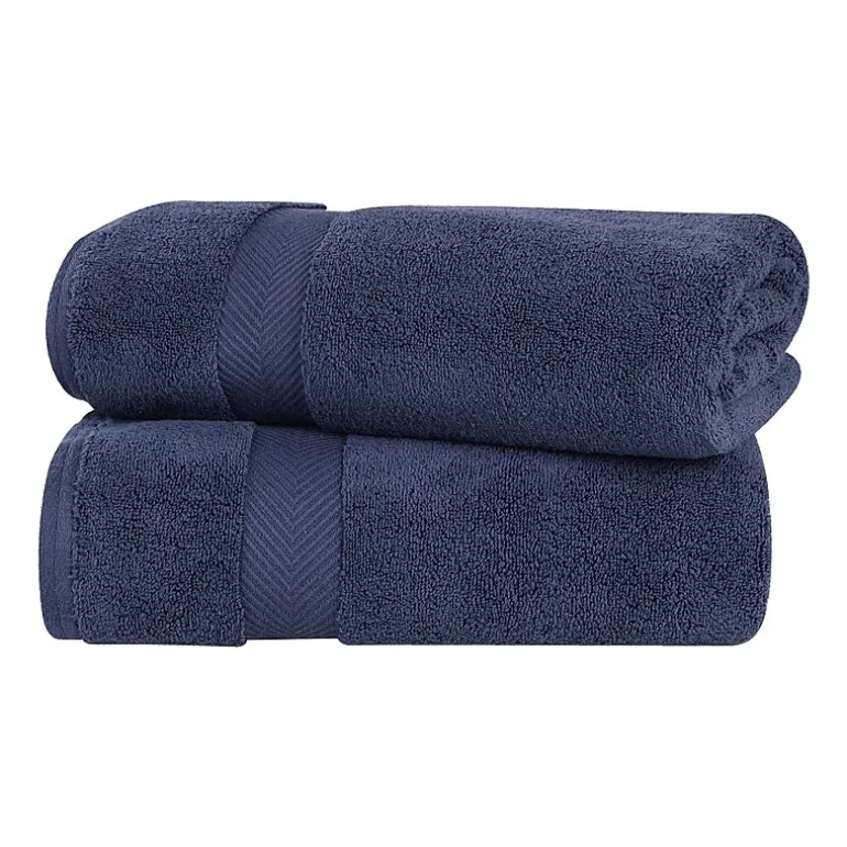 SUPERIOR® Zero Twist Cotton Chevron 2-pc. Bath Sheet