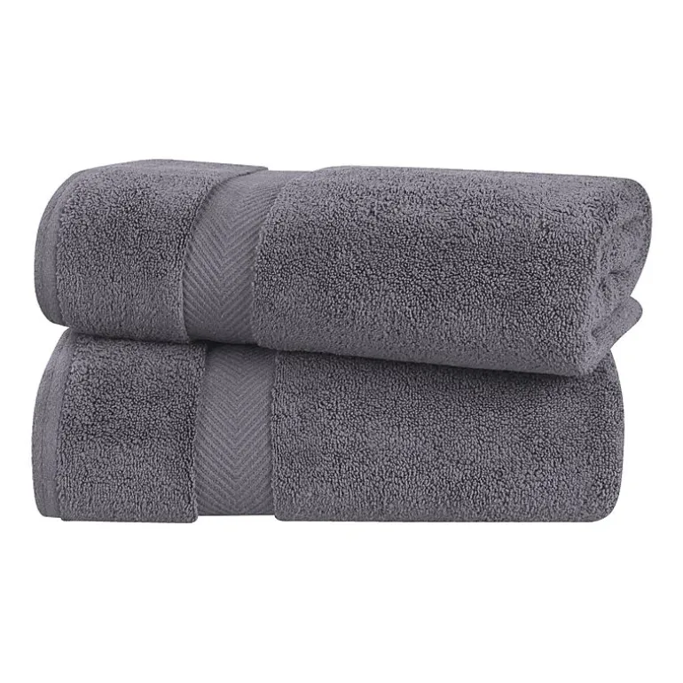 SUPERIOR® Zero Twist Cotton Chevron 2-pc. Bath Sheet