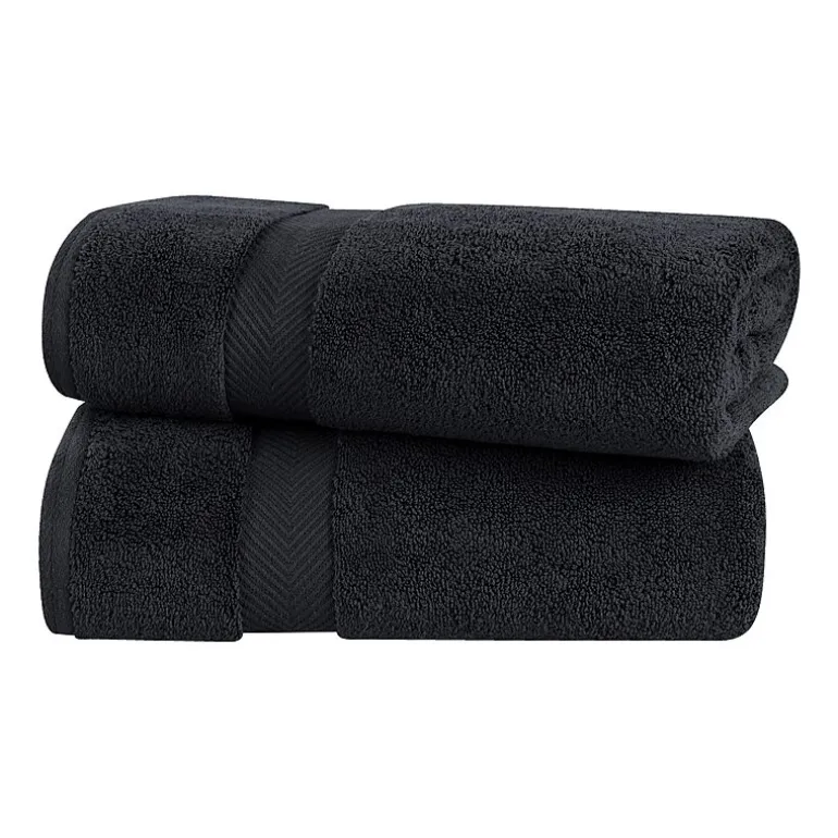 SUPERIOR® Zero Twist Cotton Chevron 2-pc. Bath Sheet