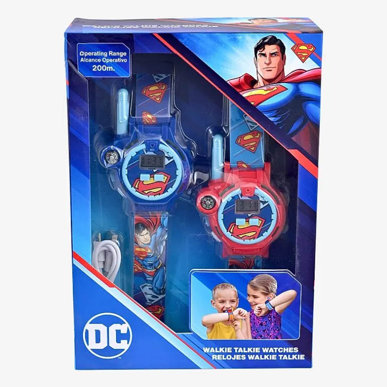 Superman Boys Multi-Function Blue Strap Watch Sup40043jc