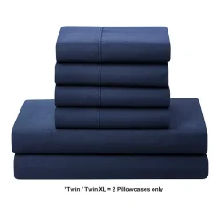 Sweet Home Collection™ All Season Reversible Bed-in-A-Bag Solid Color Comforter & Sheet Set Ultra Soft Bedding